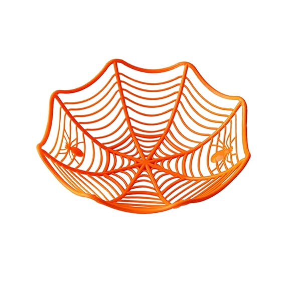 FashionCha Treats Serving Tray Trick or Treat Candy Holder Indoor Table Centerpieces Shelf orange
