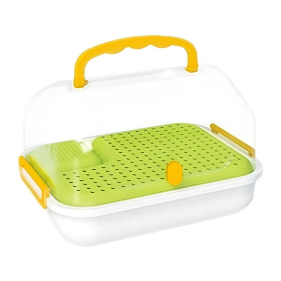 FashionCha Turtle Tank Aquarium Reptile Carrier Box Feeding Box Breeding Box Hideout Turtle