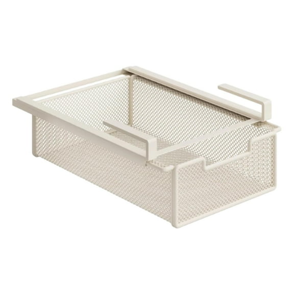 FashionCha Under Shelf Basket Drawer Organizer Wardrobe Wire Basket Metal Attaches to Shelf