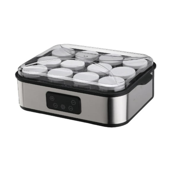 FashionCha Yogurt Maker Rice Maker Multifunctional Natto Maker Homemade with 12 Glass Jars
