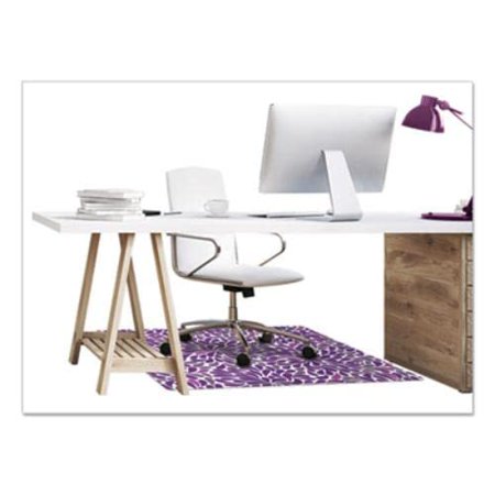 FashionMat Chair Mat, Rain Design, Hard Floor and Flat Pile Carpet Use, Non-Studded Rectangle, 35” x 40”