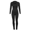 thumbnail image 1 of FashionMille High Waisted Super Comfortable And Soft Full Length One Size Fits All 2pc Work Out Leggings And Track Jacket Set, 1 of 4