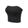 thumbnail image 1 of FashionMille Solid Casual Cooling Down Medium Weight Strapless Tube Top Sleeveless Cropped Bandeau Tops, 1 of 5