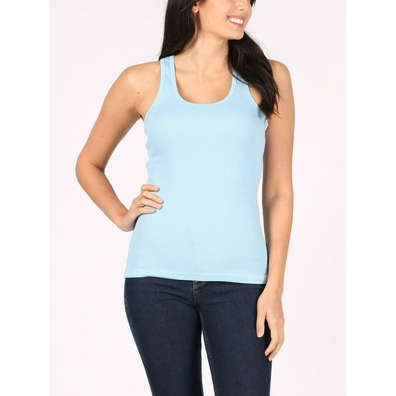 FashionMille Women Basic Sleeveless Cami Slim Fit Racerback Athletic Tank Top Summer Shirt