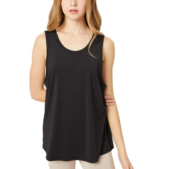 FashionMille Women Crew Neck Sleeveless Activewear Super Soft Jersey Tank Top