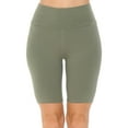 thumbnail image 1 of FashionMille Women Knee Length Tummy Control Workout Athletic High Waist Knit Yoga Leggings Bike Short, 1 of 2