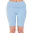 thumbnail image 1 of FashionMille Women Knee Length Tummy Control Workout Athletic High Waist Knit Yoga Leggings Bike Short, 1 of 2