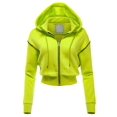thumbnail image 1 of FashionMille Women Regular Fit Casual Hoodie Crop Fleece Jacket Hooded Casual Fleece Jacket, 1 of 4