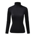 thumbnail image 1 of FashionMille Women Ribbed Knit Texture High Neck Long Sleeve Pullover Sweater, 1 of 5