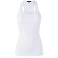 thumbnail image 1 of FashionMille Women Ribbed Tank top, Racerback Scoop Neck Active, 1 of 5