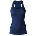 thumbnail image 1 of FashionMille Women Ribbed Tank top, Racerback Scoop Neck Active, 1 of 5