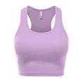 thumbnail image 1 of FashionMille Women Sleeveless Rib Racerback Workout Sports Crop Tank Top, 1 of 5
