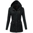 thumbnail image 1 of FashionMille Women Slim Fit Hooded Military Lightweight Thin Anorak Hoodie Jacket, 1 of 5