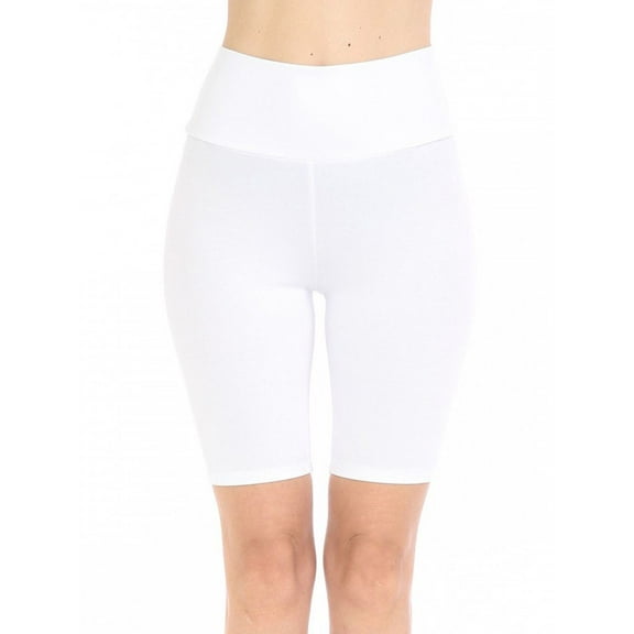 FashionMille Women Workout Athletic High Waist Knit Yoga Leggings Bike Short