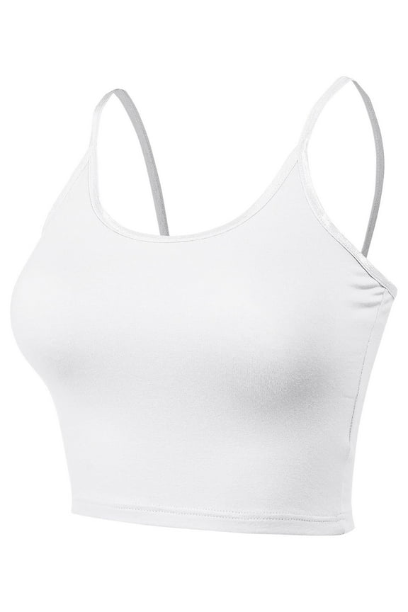 Women Workout Yoga Spaghetti Strap Tank Camisole Crop Tank Top