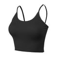 thumbnail image 1 of FashionMille Women Workout Yoga Spaghetti Strap Tank Camisole Crop Tank Top, 1 of 5