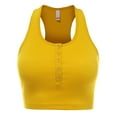 thumbnail image 1 of FashionMille Women's Buttoned Sleeveless Casual Rib Racerback Crop Tank Top Summer Shirt, 1 of 5