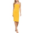 thumbnail image 1 of FashionMille Women's Casual Basic Slim Fit Sleeveless Tube Sexy Strapless Bodycon Midi Dress, 1 of 5