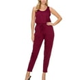 thumbnail image 1 of FashionMille Women's Casual Sleeveless Soft French Terry Casual Stretchy Summer Tank Long Romper Jumpsuit, 1 of 5