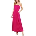 thumbnail image 1 of FashionMille Women's Casual Soft Sexy Tube Long Jersey Maxi Dress with Side Pocket, 1 of 5