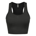 thumbnail image 1 of FashionMille Women's Cotton Basic Sleeveless Racerback Crop Sports Active Tank Top, 1 of 5