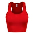 thumbnail image 1 of FashionMille Women's Cotton Basic Sleeveless Racerback Crop Sports Active Tank Top, 1 of 5