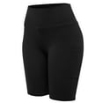 thumbnail image 1 of FashionMille Women's High Waist Biker Shorts with Side Pockets Yoga Hiking Exercise Activewear, 1 of 5