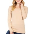 thumbnail image 1 of FashionMille Women's Long Sleeve Casual Basic Lightweight V Neck Cotton T-Shirt Top, 1 of 1