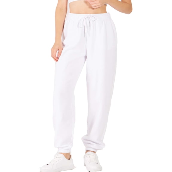 FashionMille Women's Oversize Fleece Lounge Sweat Jogger Pants