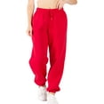 thumbnail image 1 of FashionMille Women's Oversize Fleece Lounge Sweat Jogger Pants, 1 of 2