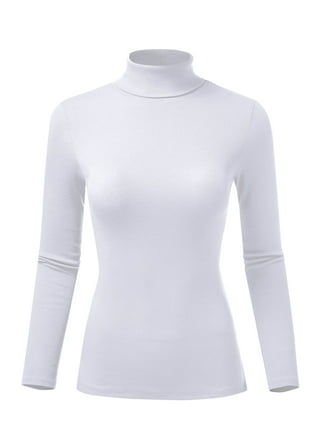 White Slim Turtleneck