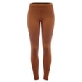 thumbnail image 1 of FashionMille Women's Solid Basic High Waisted Elastic Jersey Full Length Leggings Pant, 1 of 5