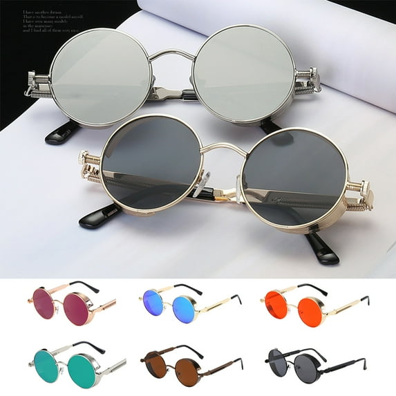 FashionMio Gafas de sol Steampunk Gafas de sol vintage unisex/#7