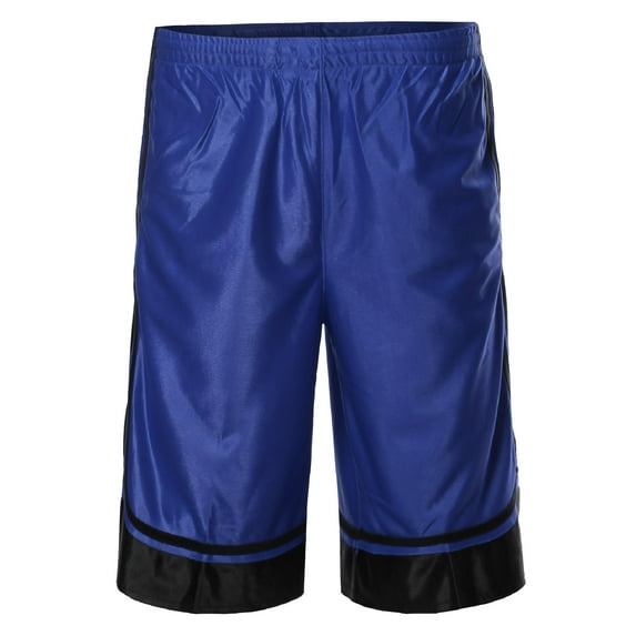 FashionOutfit Men's Athletic Basketball Double-Stitched Side Pokets Shorts