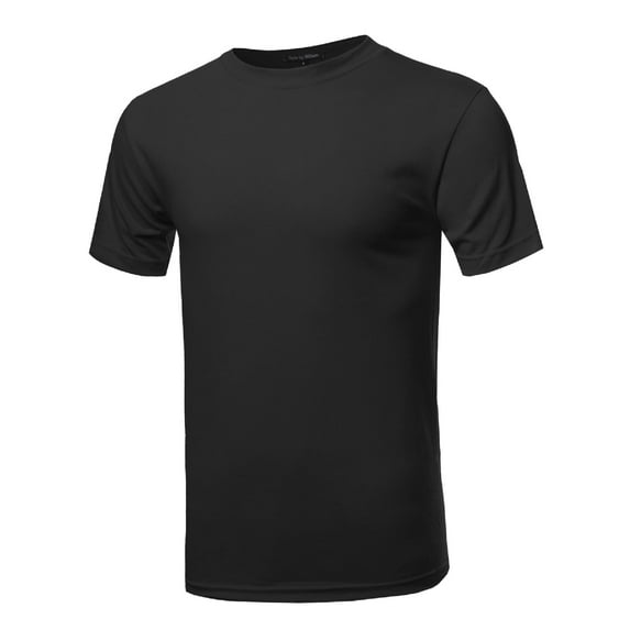 FashionOutfit Men's Basic Crew Neck Short Sleeve Cotton T-shirt
