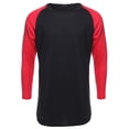 thumbnail image 1 of FashionOutfit Men's Basic Lightweight Baseball Raglan Shirt, 1 of 3