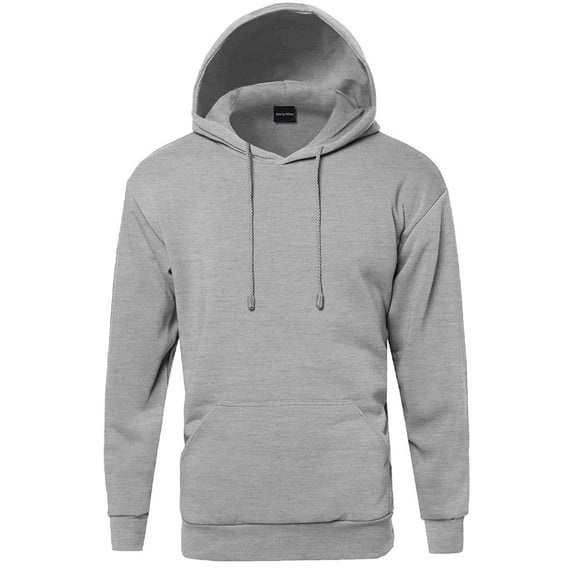 FashionOutfit Men's Basic Pullover Fleece Hooded Sweatshirt
