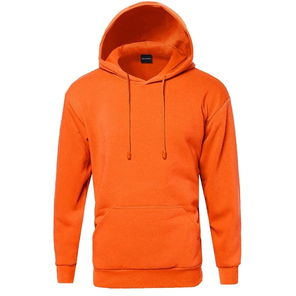 FashionOutfit Men's Basic Pullover Fleece Hooded Sweatshirt