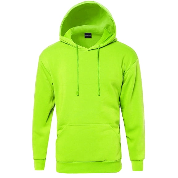 FashionOutfit Men's Basic Pullover Fleece Hooded Sweatshirt
