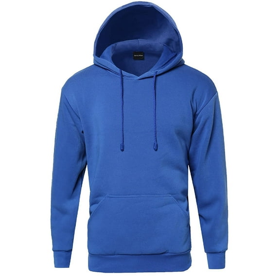 FashionOutfit Men's Basic Pullover Fleece Hooded Sweatshirt