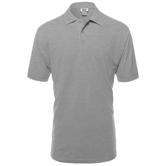 FashionOutfit Men's Basic Short Sleeve Polos in Various Colors