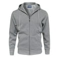 thumbnail image 1 of FashionOutfit Men's Basic Sweatshirt Hooded Zipup Jackets, 1 of 4