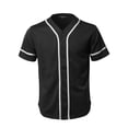 thumbnail image 1 of FashionOutfit Men's Camouflage Or Solid Front Button Closure Athletic Baseball Inspired Jersey Top, 1 of 1