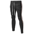 thumbnail image 1 of FashionOutfit Men's Casual 3 Lined Zipper with Taped Ankle Zipper Track Pants, 1 of 1