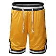 thumbnail image 1 of FashionOutfit Men's Casual Active Sports Side pokets with Zipper Double Meshed Shorts, 1 of 1