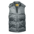 thumbnail image 1 of FashionOutfit Men's Casual Detachable Hood Puffer Vest, 1 of 1