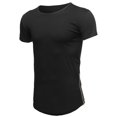 thumbnail image 1 of FashionOutfit Men's Casual Longlie Side Slit with Zipper Tshirt Tee, 1 of 3