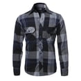 thumbnail image 1 of FashionOutfit Men's Casual Plaid Flannel Woven Long Sleeve Button Down Shirt, 1 of 1