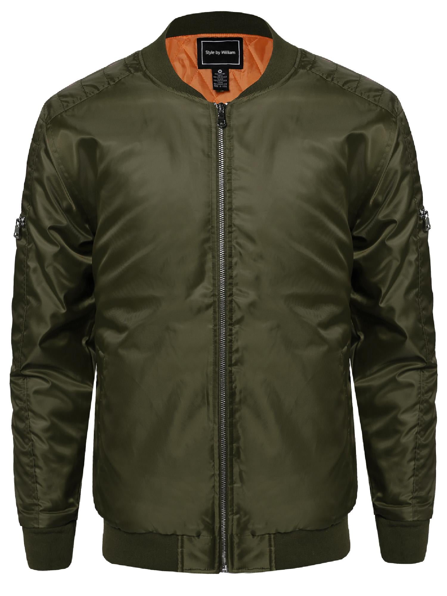 FashionOutfit Men's Classic Basic Style Zip Up Closure