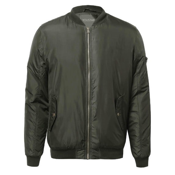 FashionOutfit Men's Classic Bomber Jacket